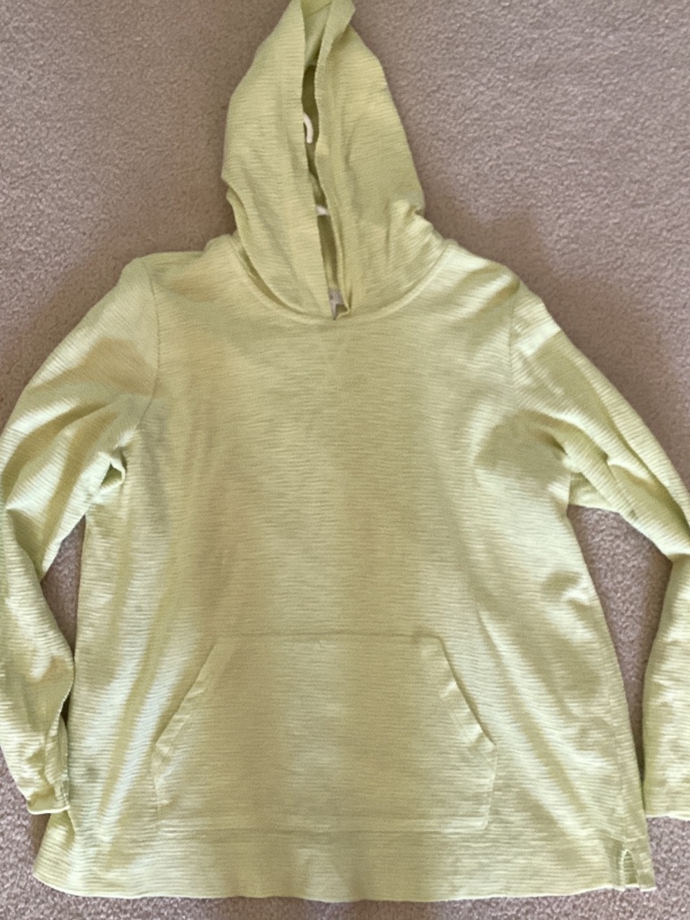 J. Jill Light Lime Green Hoodie Top